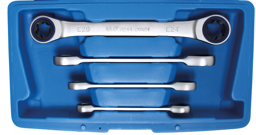 Klíče očkové ráčnové pro E-profil E6-E24 - BGS 2244 BGS technic