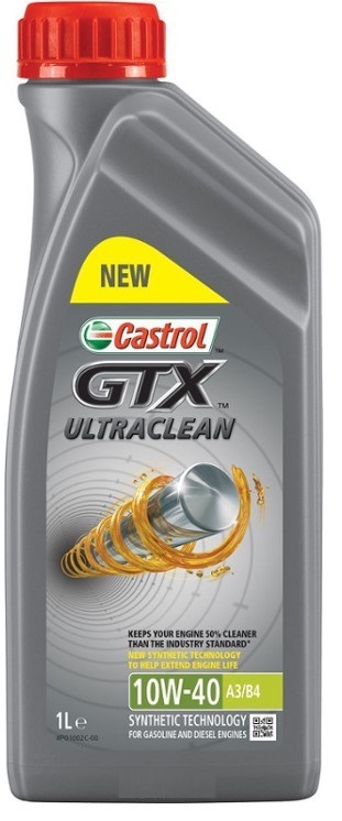 Motorový olej Castrol GTX ULTRACLEAN 10W40 A3/B4 1L CASTROL
