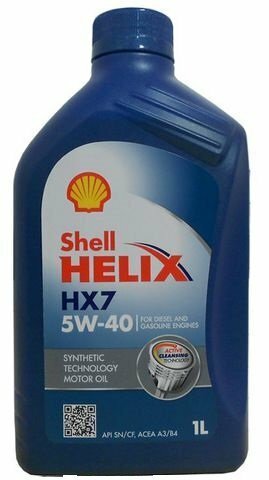 Motorový olej Shell Helix HX7 5W-40 1L SHELL