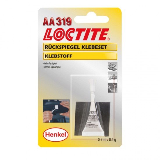 Sada na přilepení zpětného zrcátka - Loctite AA319 Loctite