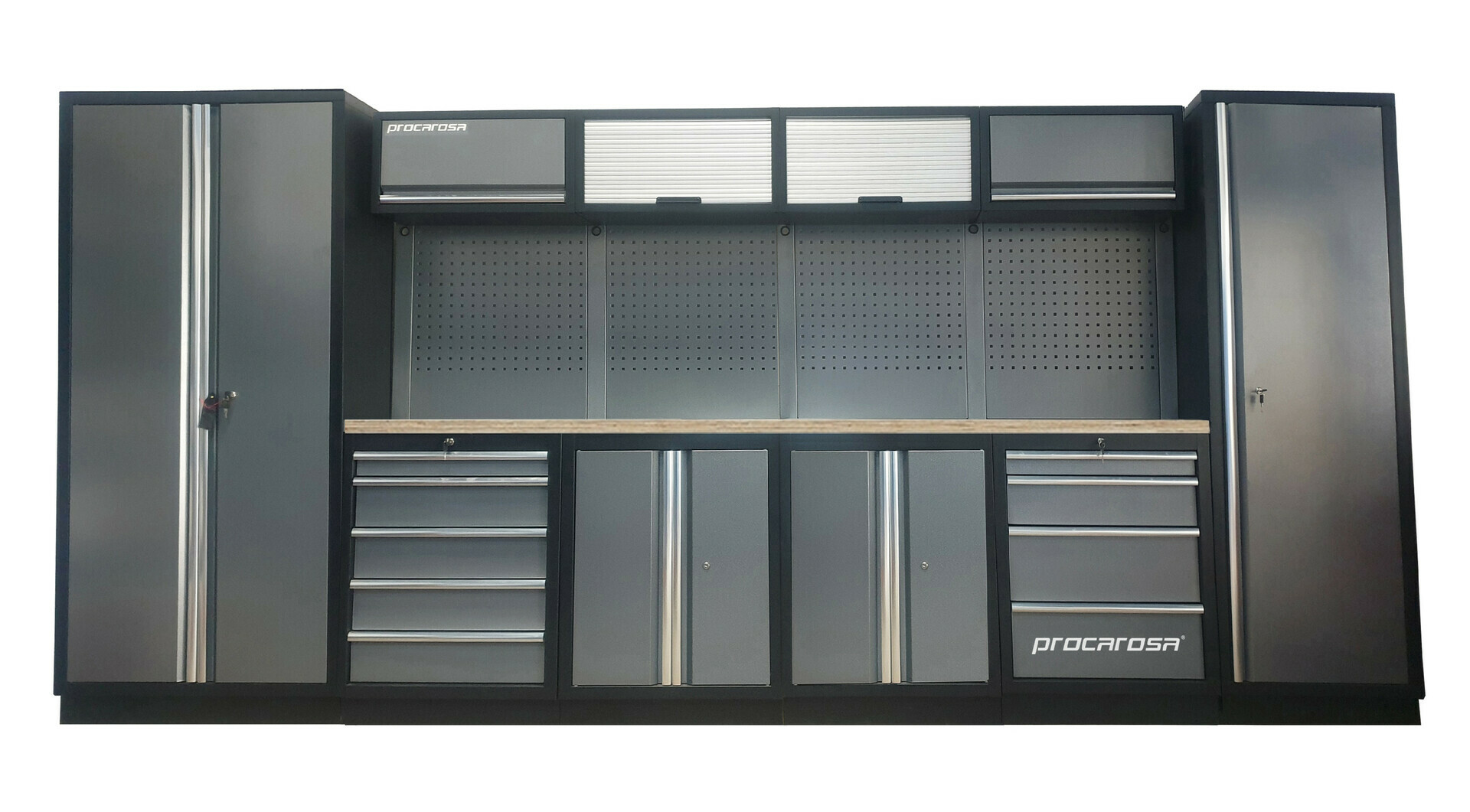 Sestava dílenského nábytku Procarosa PROFESSIONAL XL-2 Pracovní deska: dřevěná Procarosa