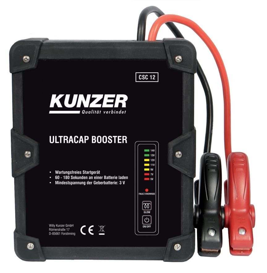 Startovací zdroj s ultrakondenzátory Utracap Booster 800 A - Kunzer Kunzer