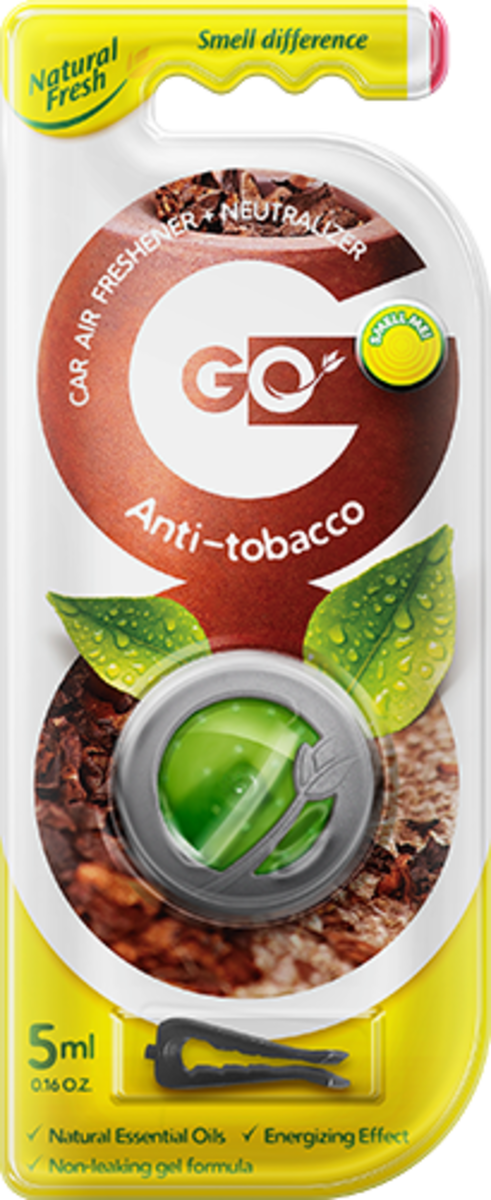 Vůně do auta Go Gel Antitobacco 5 ml Natural Fresh