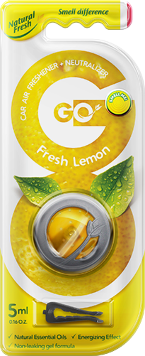 Vůně do auta Go Gel Fresh Lemon 5 ml Natural Fresh