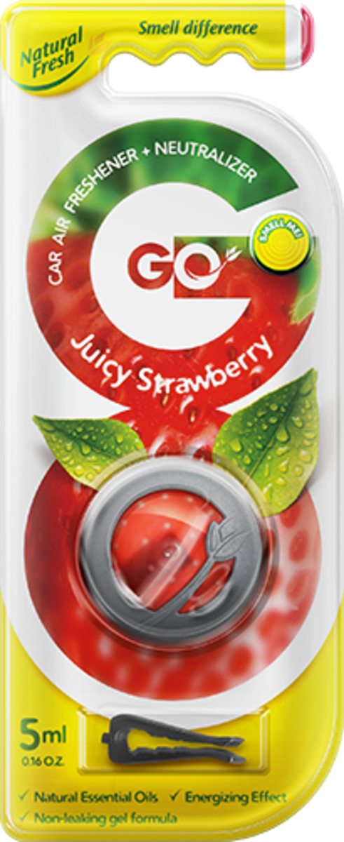 Vůně do auta Go Gel Juicy Strawberry 5 ml Natural Fresh