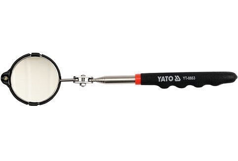Zrcátko kontrolní teleskopické s LED osvětlením 265-920 mm - YT-0663 Yato